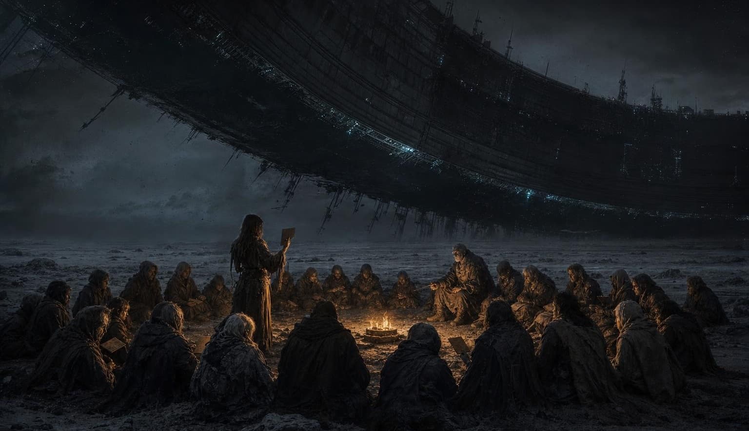 La asamblea al fuego